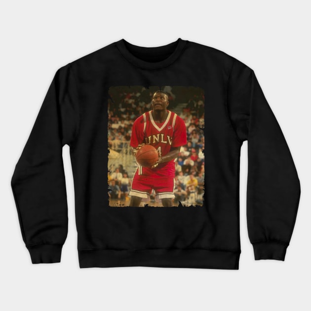 Larry Johnson - Vintage Design Of Basketball Crewneck Sweatshirt by JULIAN AKBAR PROJECT